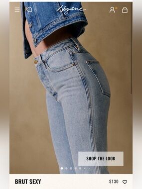 Sézane High-Rise Light Blue Jeans